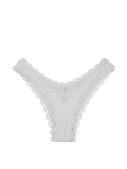 Lace-Trim Brazilian Panty