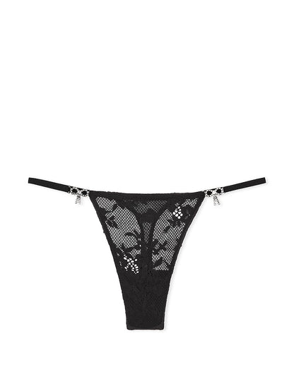 Twinkle Bow Lace Thong Panty