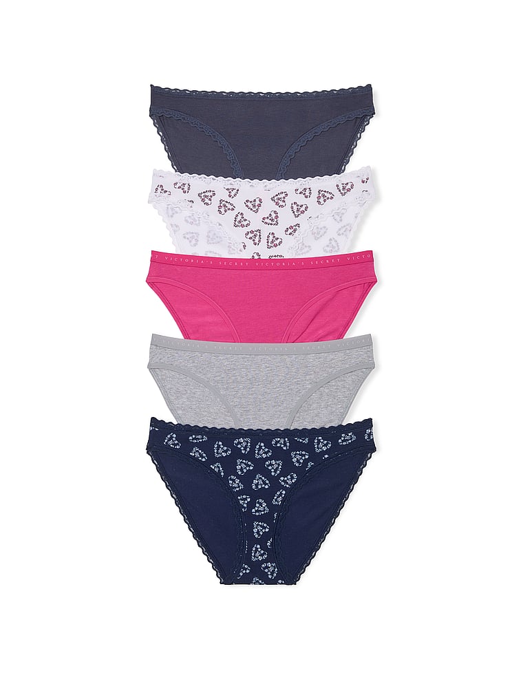 5-Pack Stretch Cotton Bikini Panties