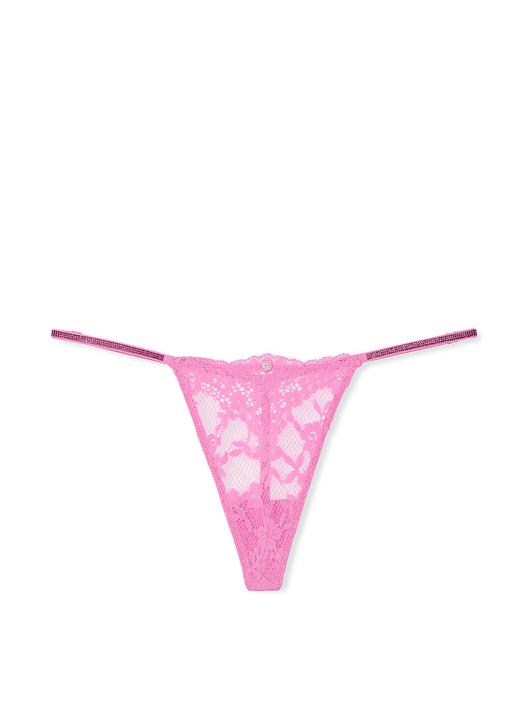 Twinkle Strap Lace V-String Panty