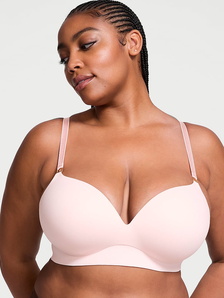 Smooth Wireless Push-Up Plunge Bra