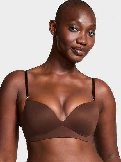 Smooth Wireless Push-Up Plunge Bra