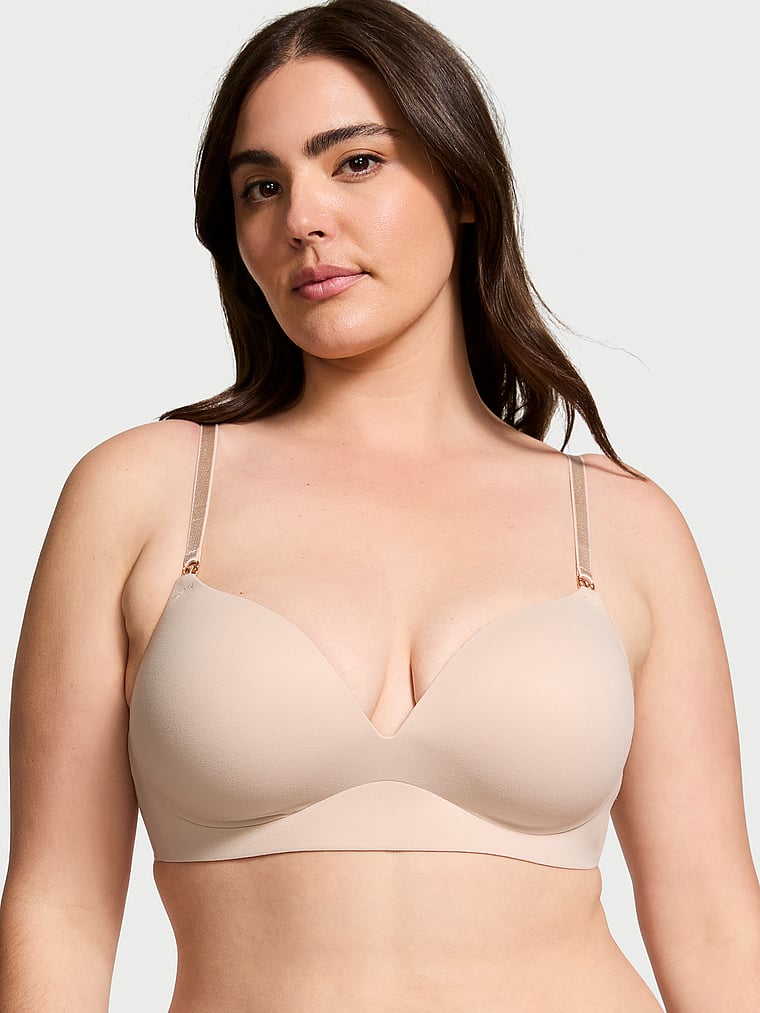 Smooth Wireless Push-Up Plunge Bra