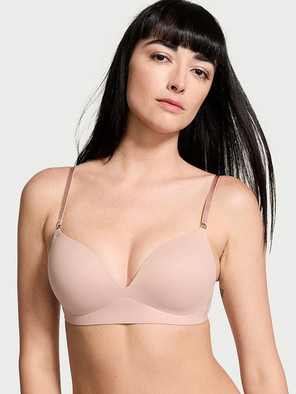 Smooth Wireless Push-Up Plunge Bra