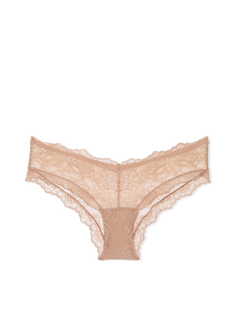 Rose Lace Crotchless Cheeky Panty