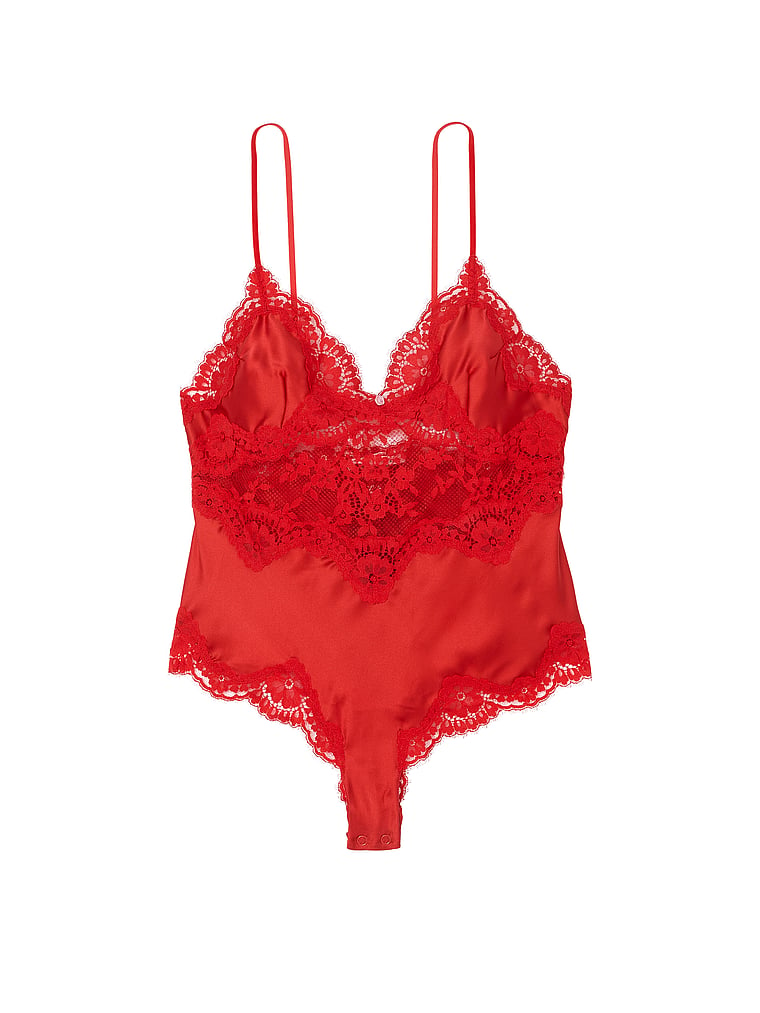 Dare to Dream Lace & Satin Cheeky Teddy