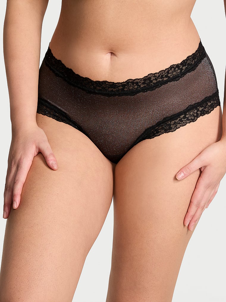 Sequin Posey Mesh Cheeky Panty