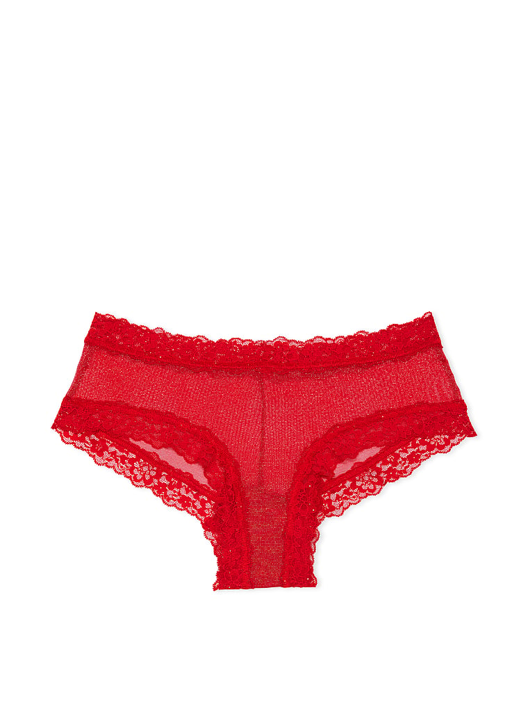 Sequin Posey Mesh Cheeky Panty