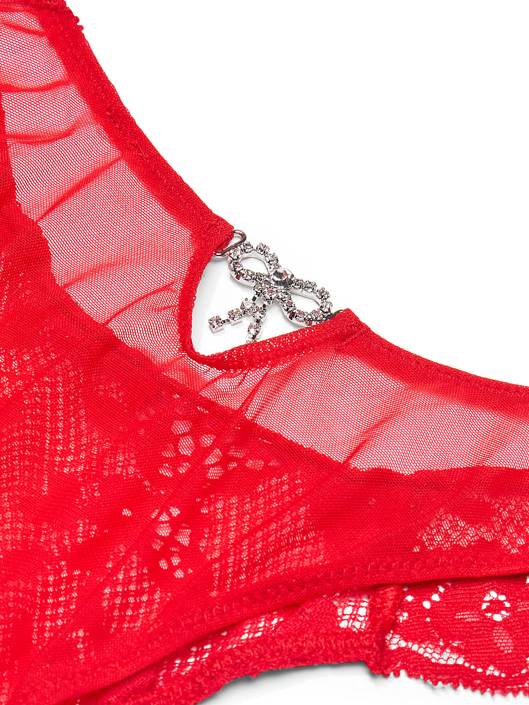 Twinkle Bow Lace Brazilian Panty