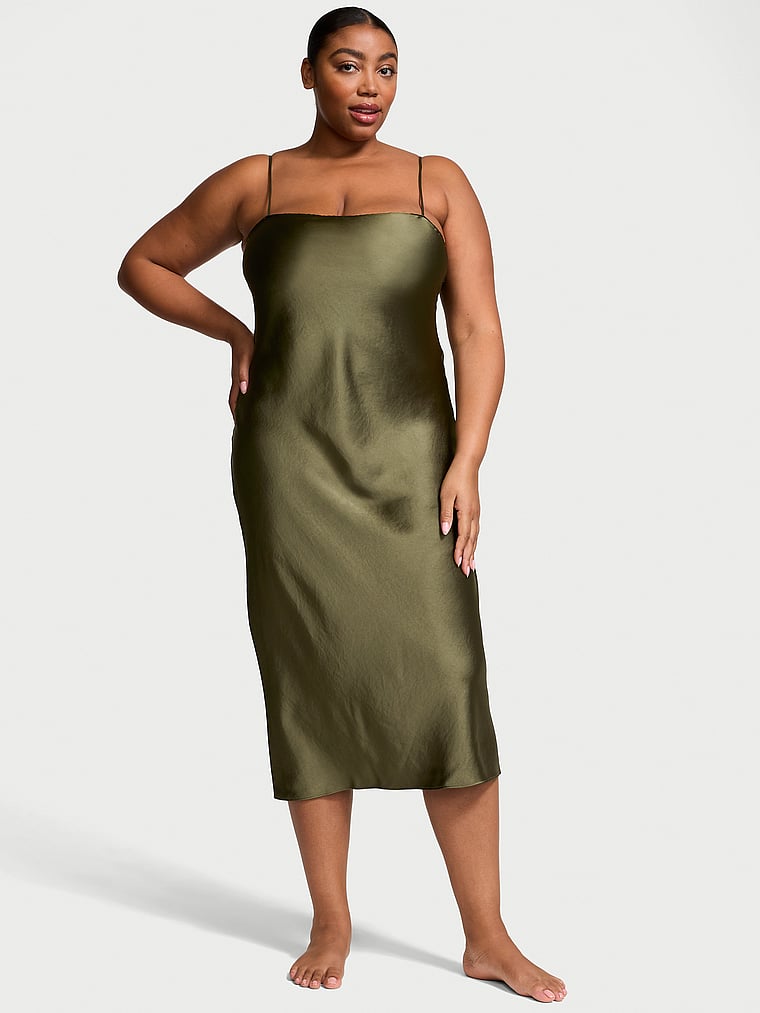 Luxe Satin Long Slip Dress