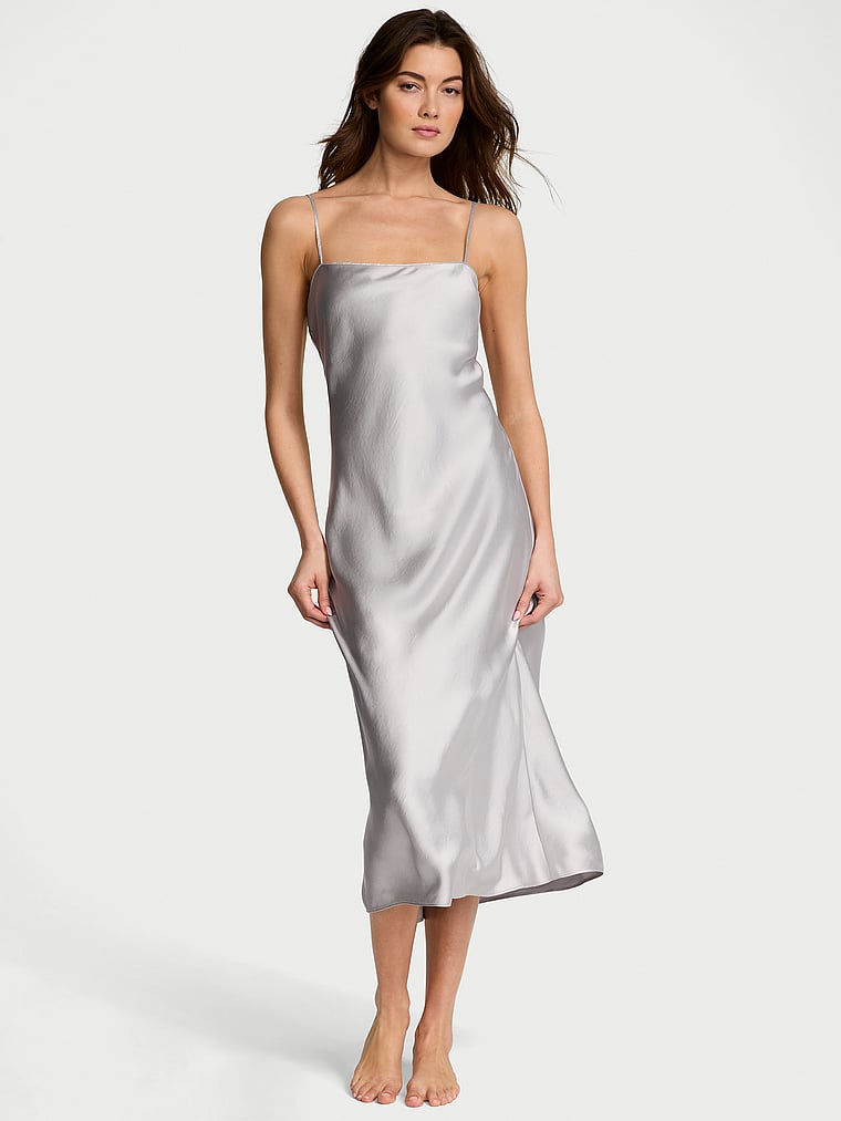 Luxe Satin Long Slip Dress