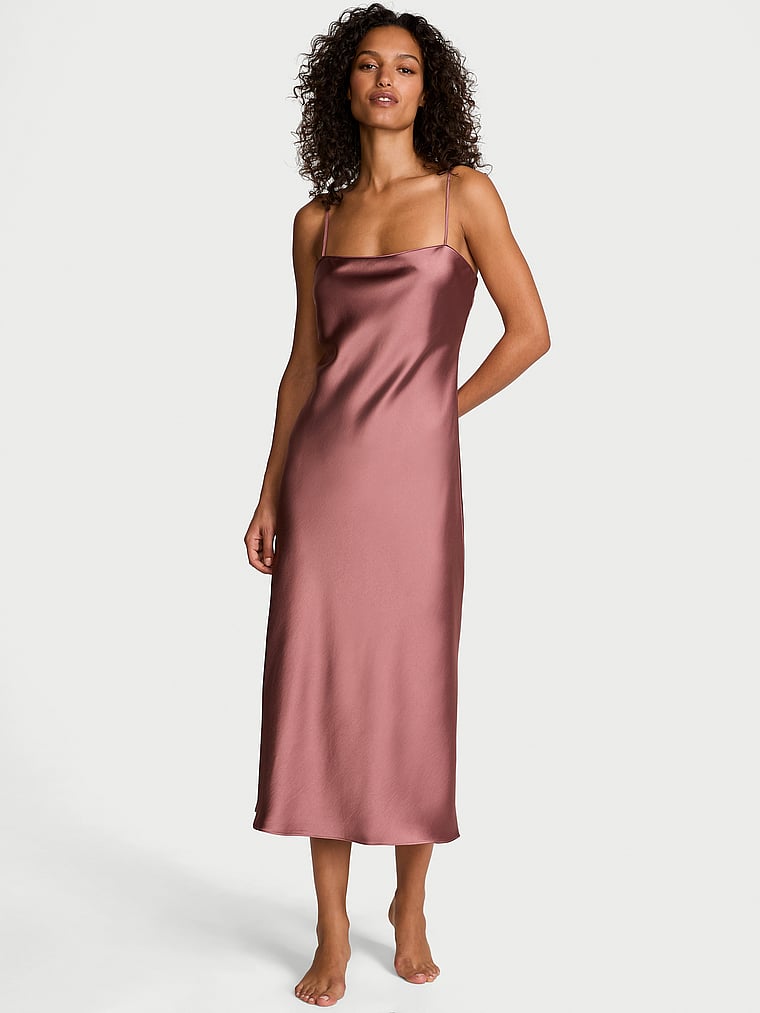 Luxe Satin Long Slip Dress