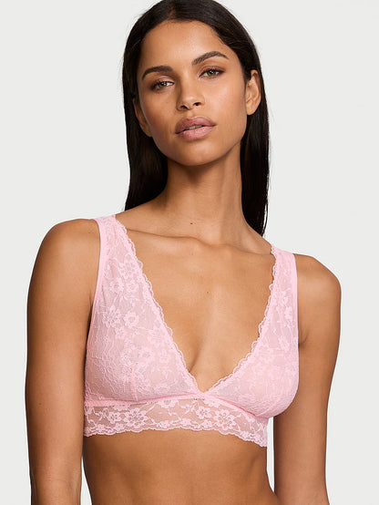 Sexy Tee Sequin Posey Lace Triangle Bralette