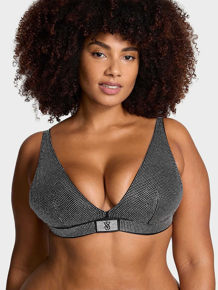 Shine Cotton Wireless Plunge Bralette