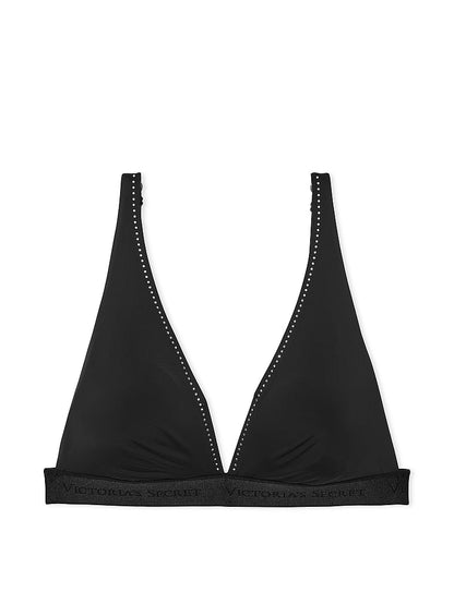 Shine-Trim Wireless Plunge Bralette