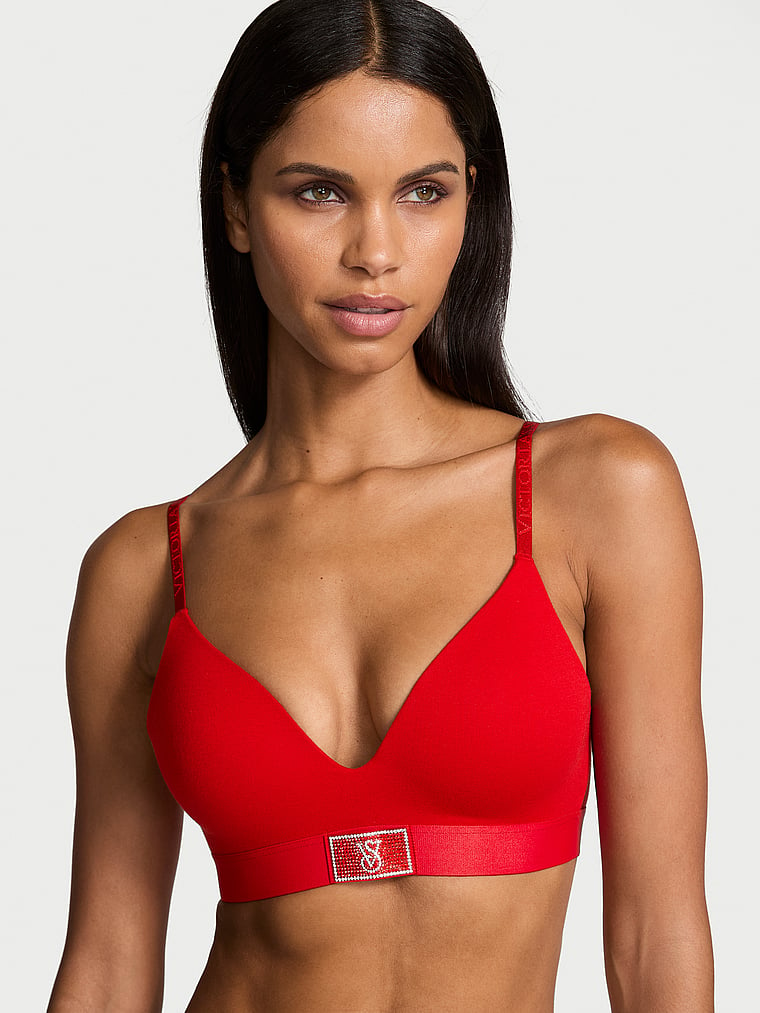 Shine Patch Lightly Lined Wireless Bra