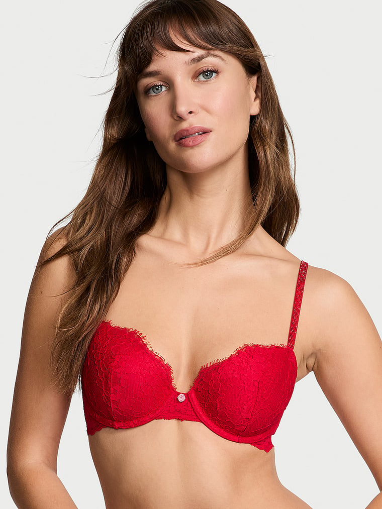 Twinkle Strap Lace Classic-Coverage Demi Bra