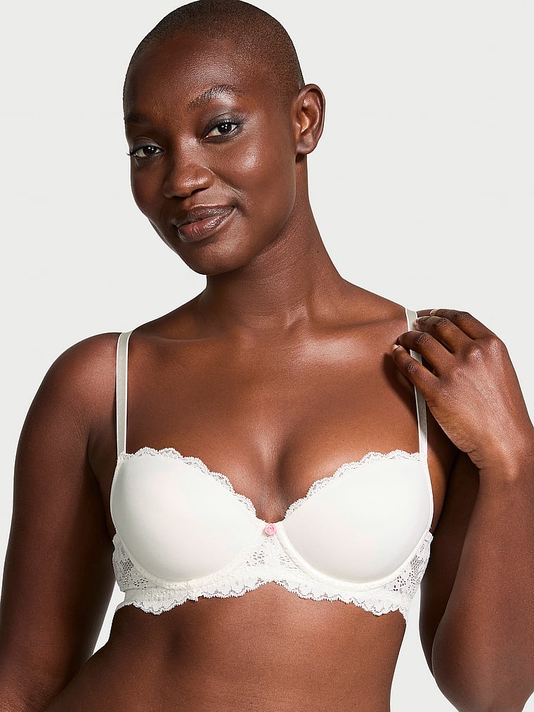 Lace Lightly Lined Classic Coverage Demi Bra