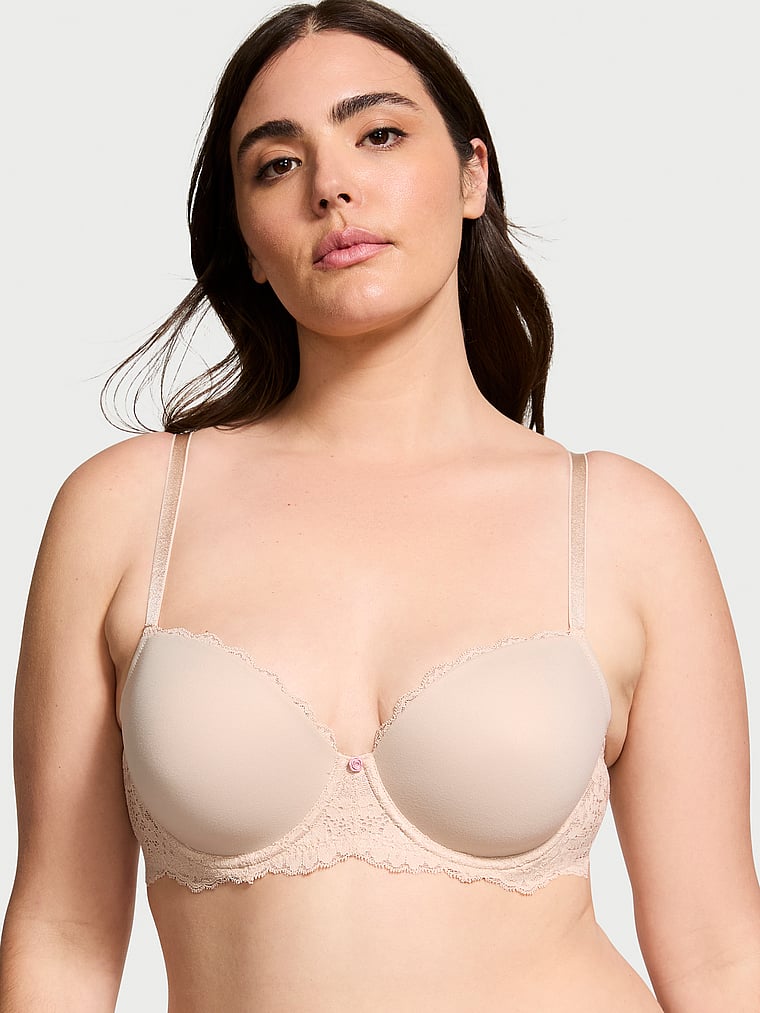 Lace Lightly Lined Classic Coverage Demi Bra