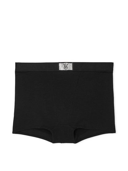 Logo Cotton Shine Patch High-Waist Shortie Panty