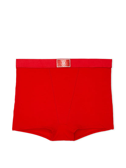 Logo Cotton Shine Patch High-Waist Shortie Panty