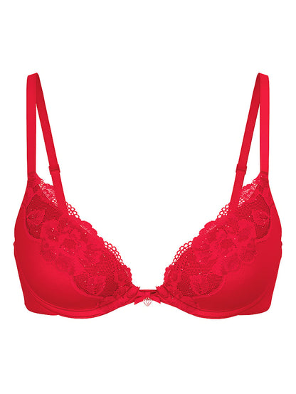 Lace-Trim Push-Up Bra