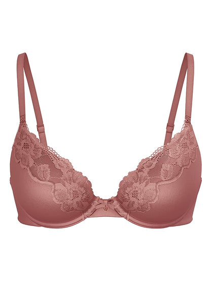 Lace-Trim Lightly Lined Full-Coverage Bra