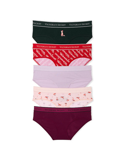 5-Pack Logo Cotton Hiphugger Panties