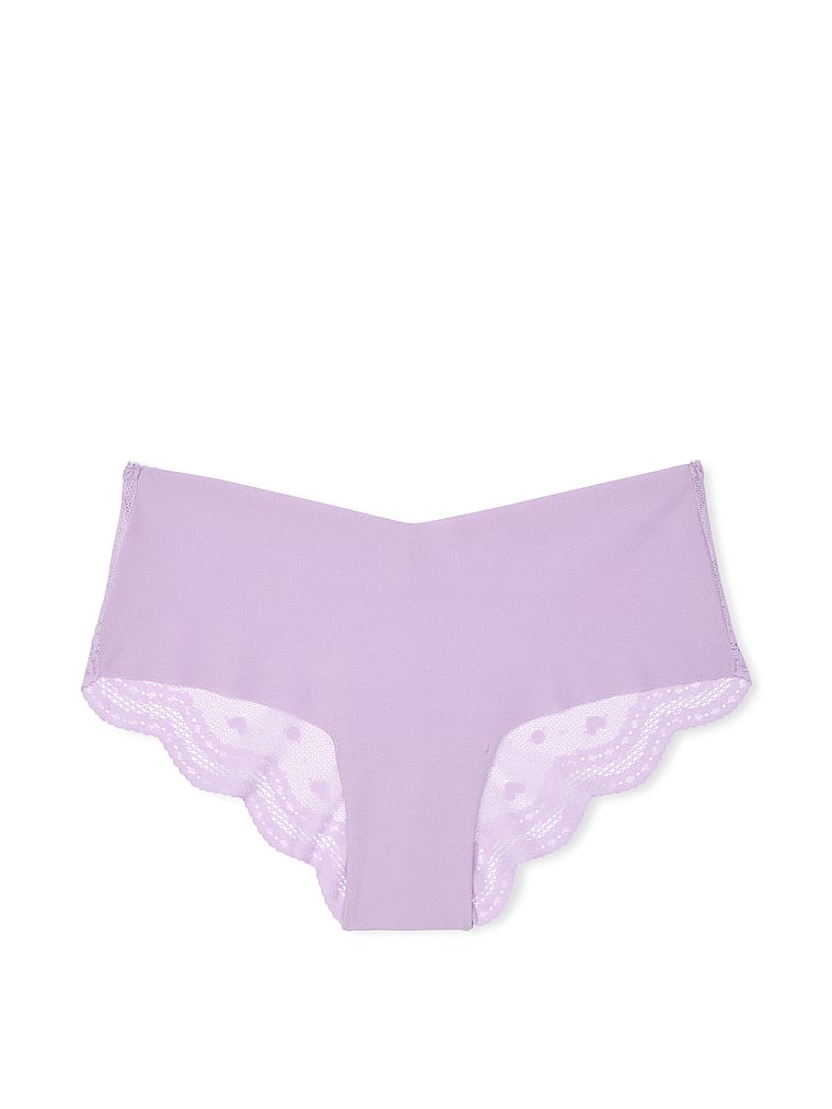 No-Show Heart Mesh-Back Cheeky Panty