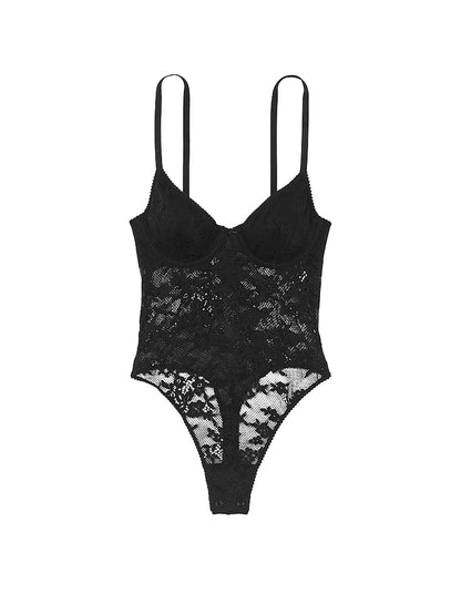 Tease Lace Unlined Demi Bodysuit