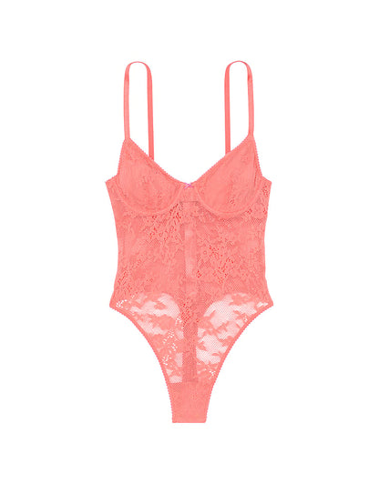 Tease Lace Unlined Demi Bodysuit