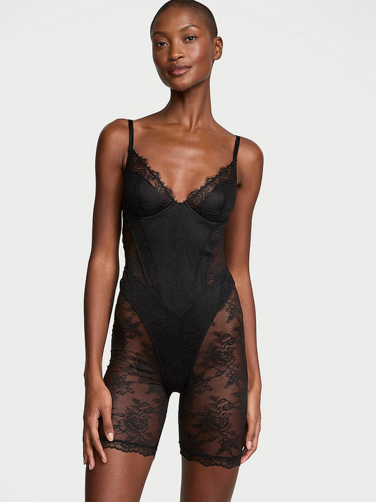 Rose Lace Short Bodysuit