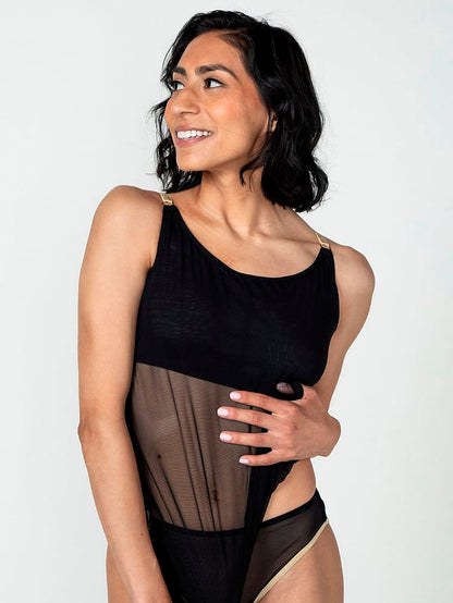 Luba Mesh Camisole with Built in Shelf Bra