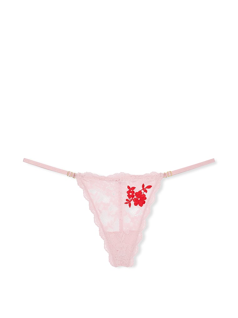 Lace Adjustable V-String Panty