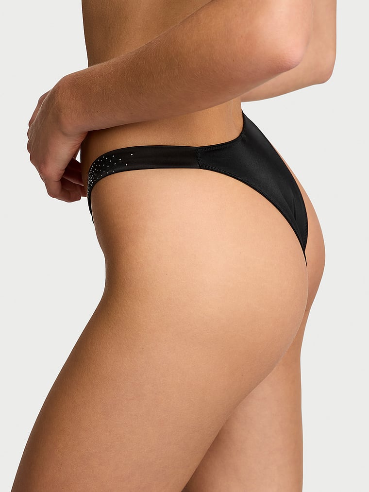 Scattered Shine Strap Brazilian Panty