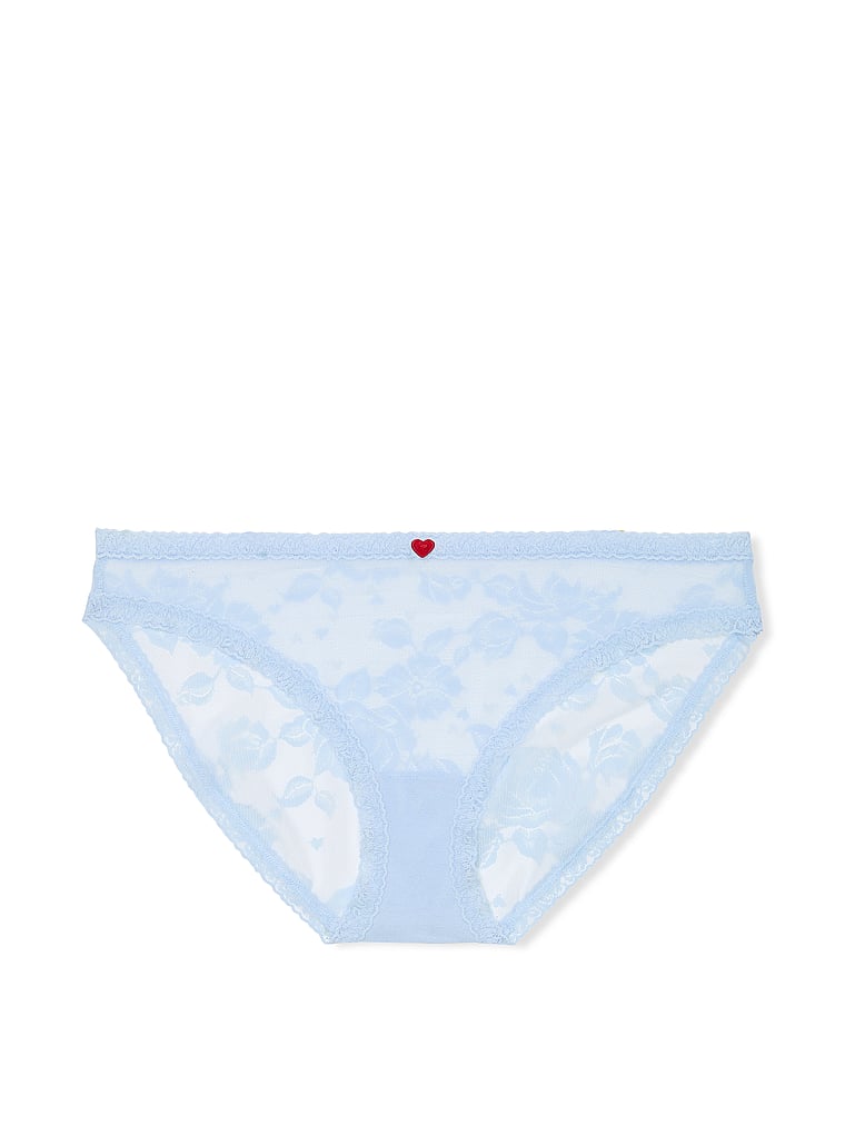 Lace Heart Blooms Bikini Panty