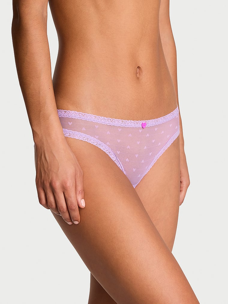 Lace Heart Blooms Bikini Panty