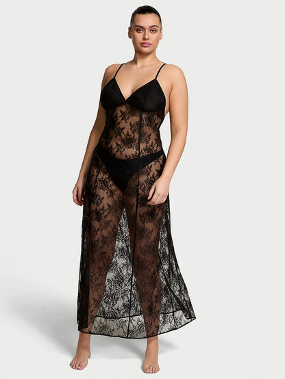 Rose Lace Long Slip