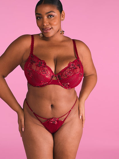 The Fabulous by Victoria's Secret Red Rose Unlined Full-Cup Bra