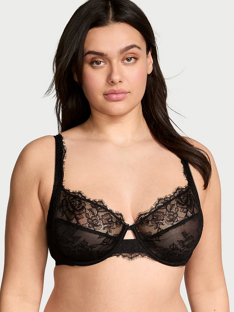 The Fabulous by Victoria's Secret Unlined Rose Lace Full-Cup Bra