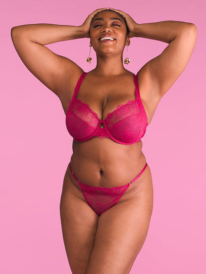 The Fabulous by Victoria's Secret Unlined Rose Lace Full-Cup Bra