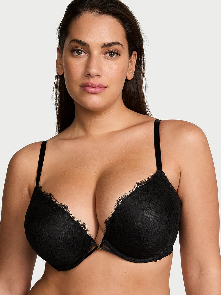 Bombshell Add-2-Cups Rose Lace Push-Up Bra