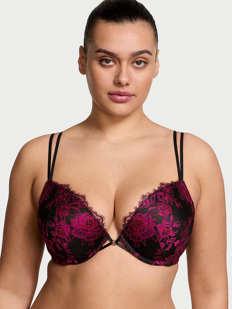 Rose Lace Push-Up Bra