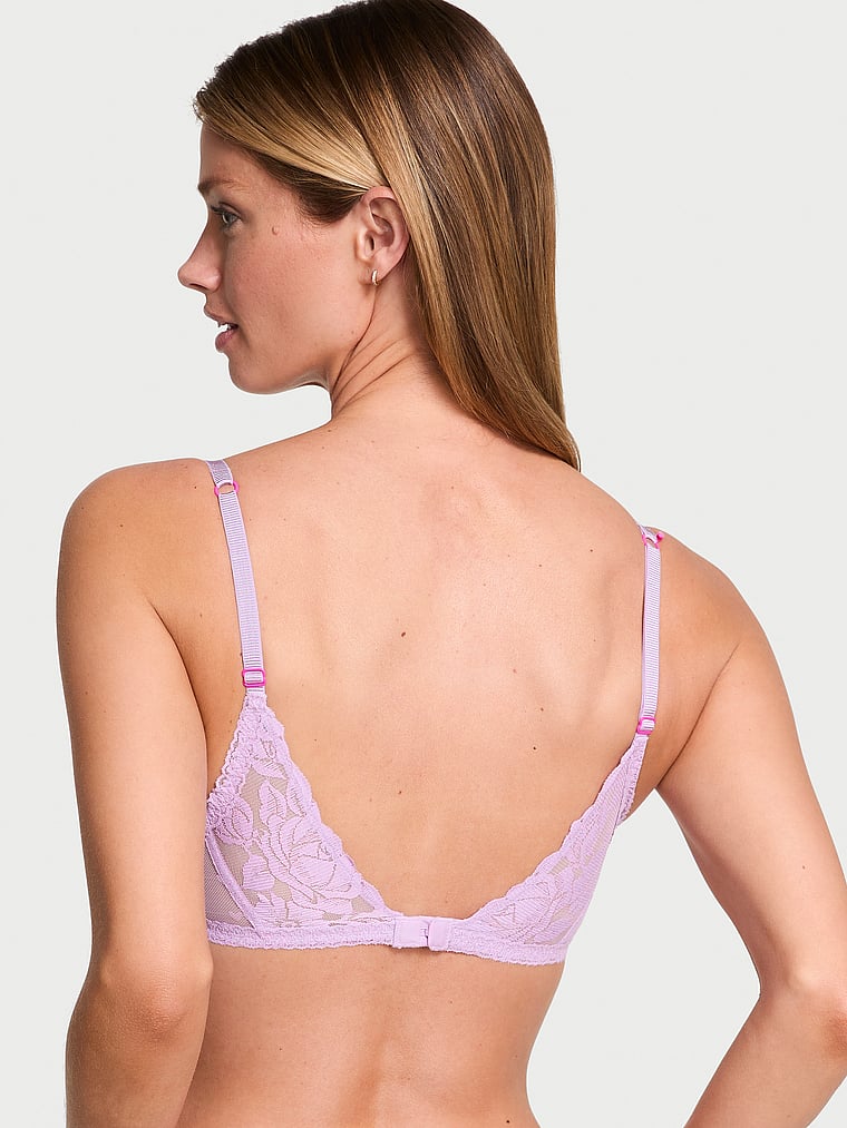 Sexy Tee Heart Bloom Lace Wireless Push-Up Bra