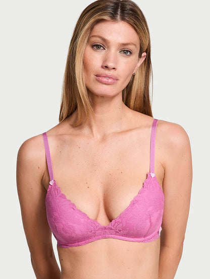 Sexy Tee Heart Bloom Lace Wireless Push-Up Bra