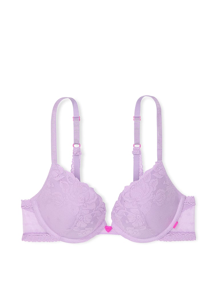 Sexy Tee Heart Bloom Lace Push-Up Bra