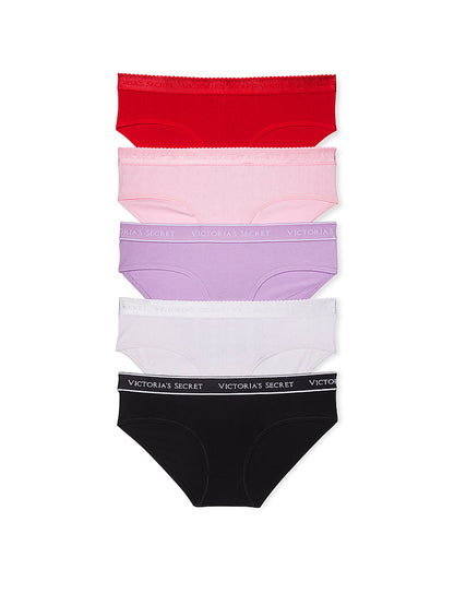 5-Pack Logo Cotton Hiphugger Panties