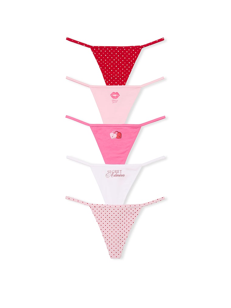 5-Pack Cotton V-String Panties