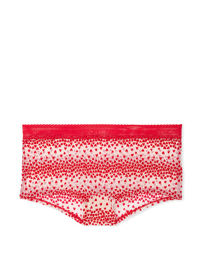 Logo Flocked Hearts Shortie Panty