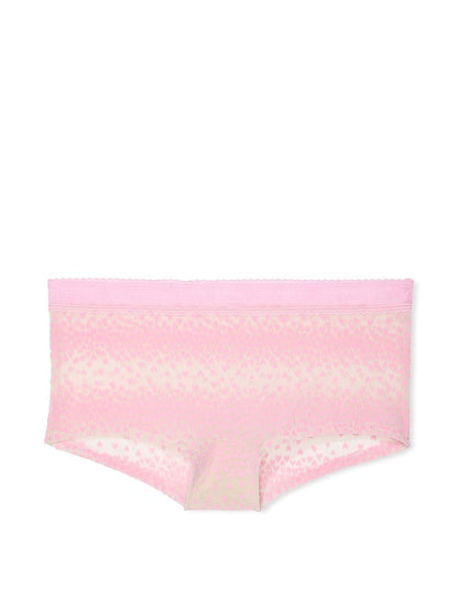 Logo Flocked Hearts Shortie Panty